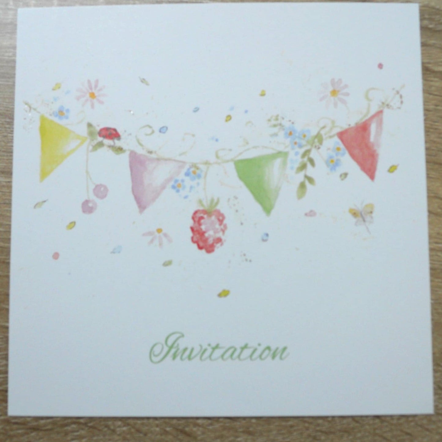 Cartes d'invitation "Farandole de couleurs"