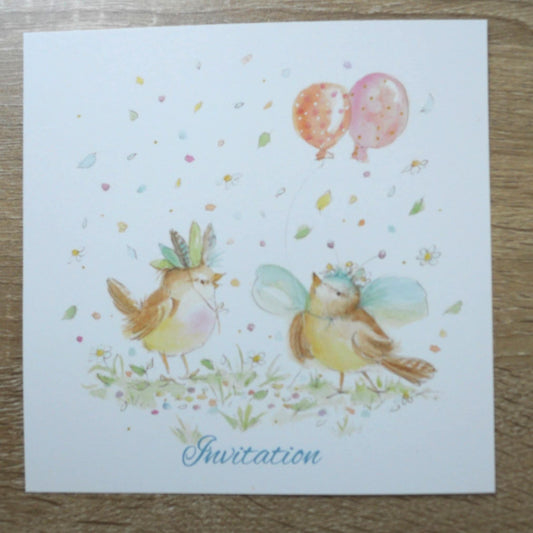 Cartes d'invitation "Un air de fête"
